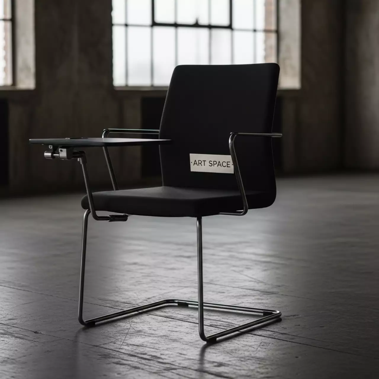 Аренда Кресло с пюпитром Seat черный в МФК «Горный» — ART SPACE