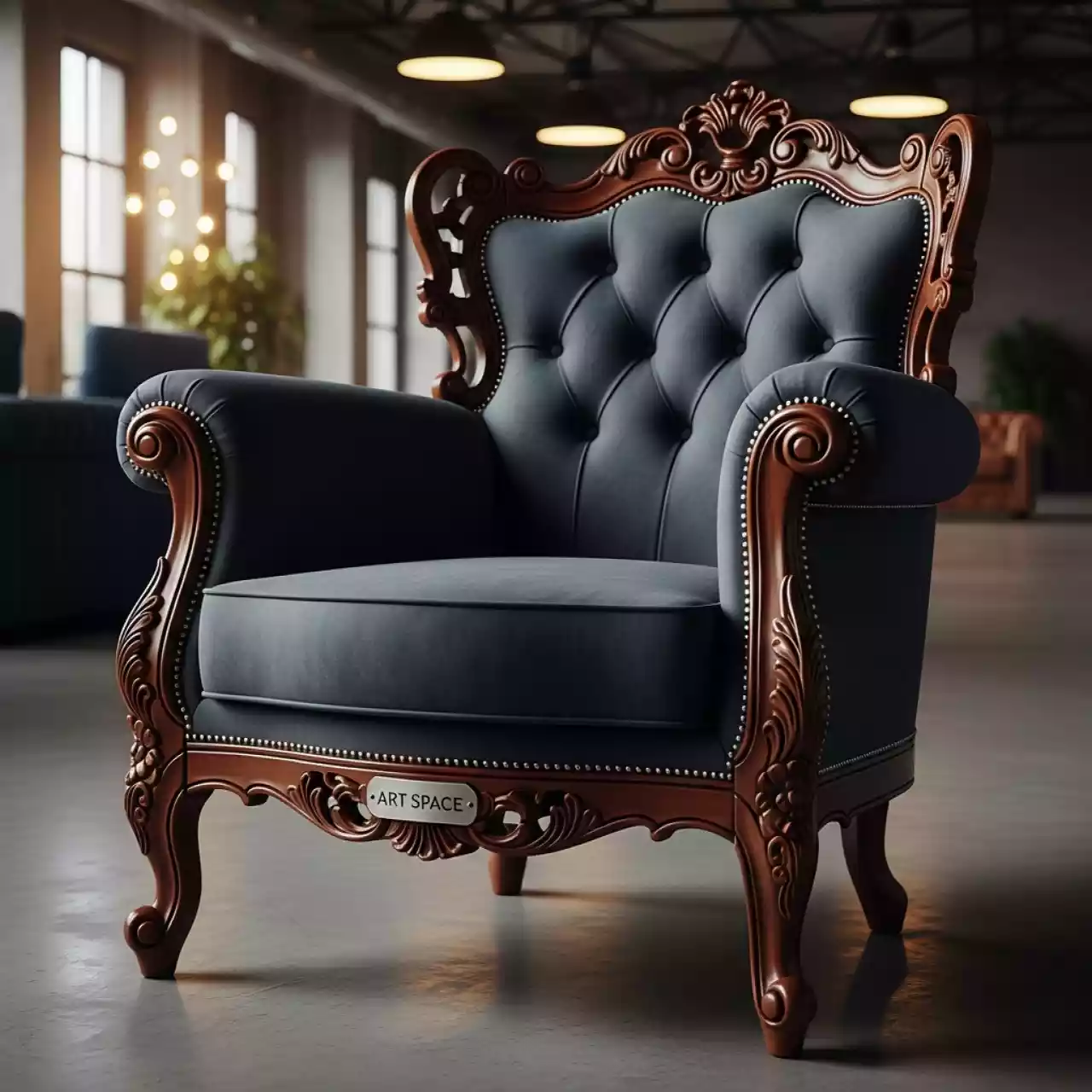 Аренда Кресло с резьбой Алекс в Керлинговом центре «Ледяной куб» — ART SPACE