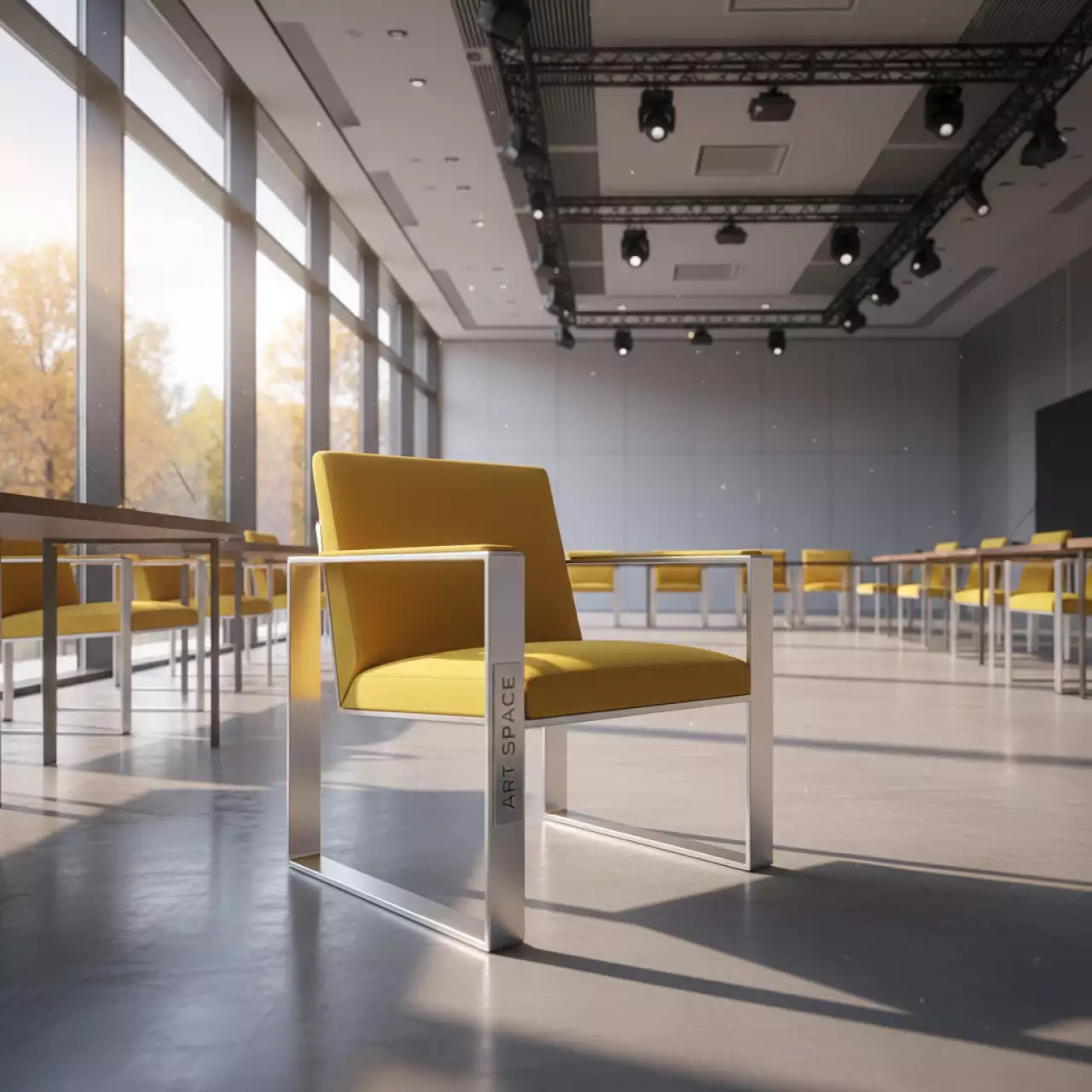 Аренда Кресло с желтой подушкой в Сочи Парк Отеле — ART SPACE