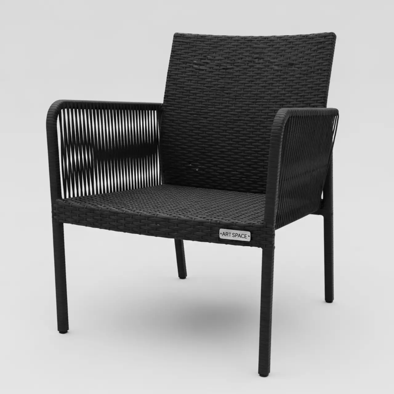 Аренда Кресло садовое 52х58х76 см техноротанг черное в Radisson Hotel Rosa Khutor — ART SPACE