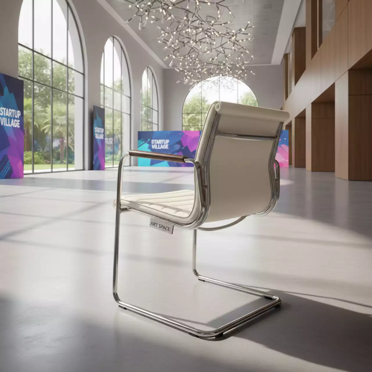 Аренда Кресло Samba слоновая кость из экокожи в Mercure Сочи Центр — ART SPACE