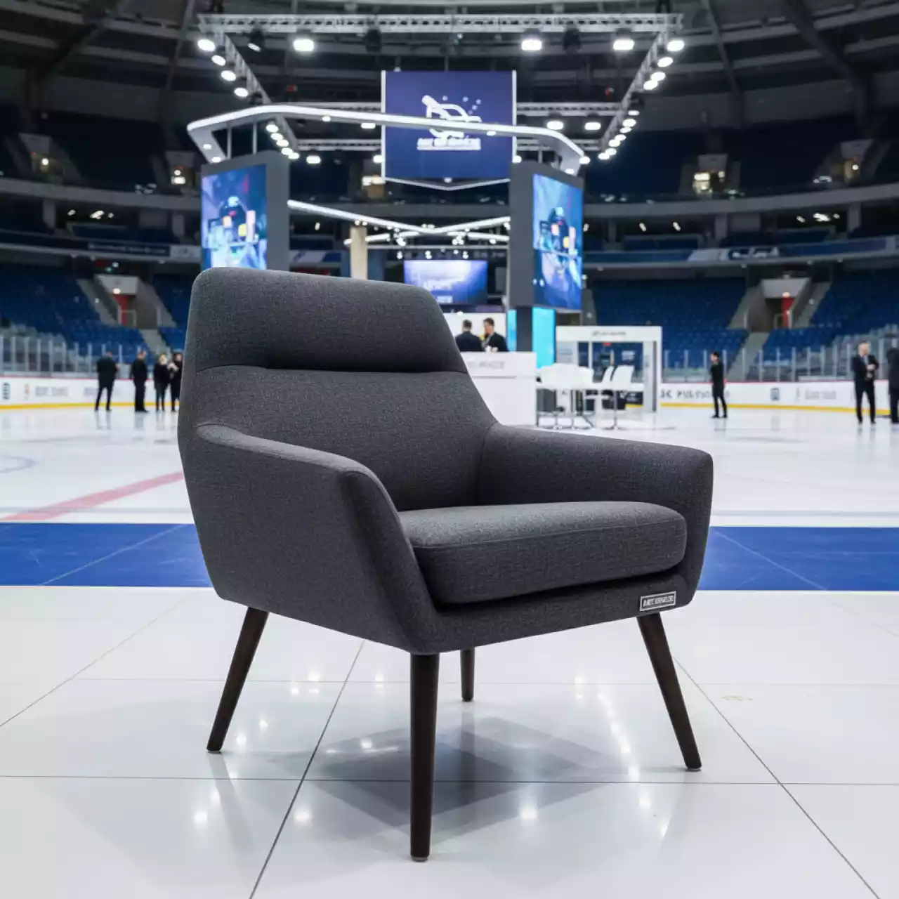 Аренда Кресло серое Балатон в ледовом дворце «Большой» — ART SPACE