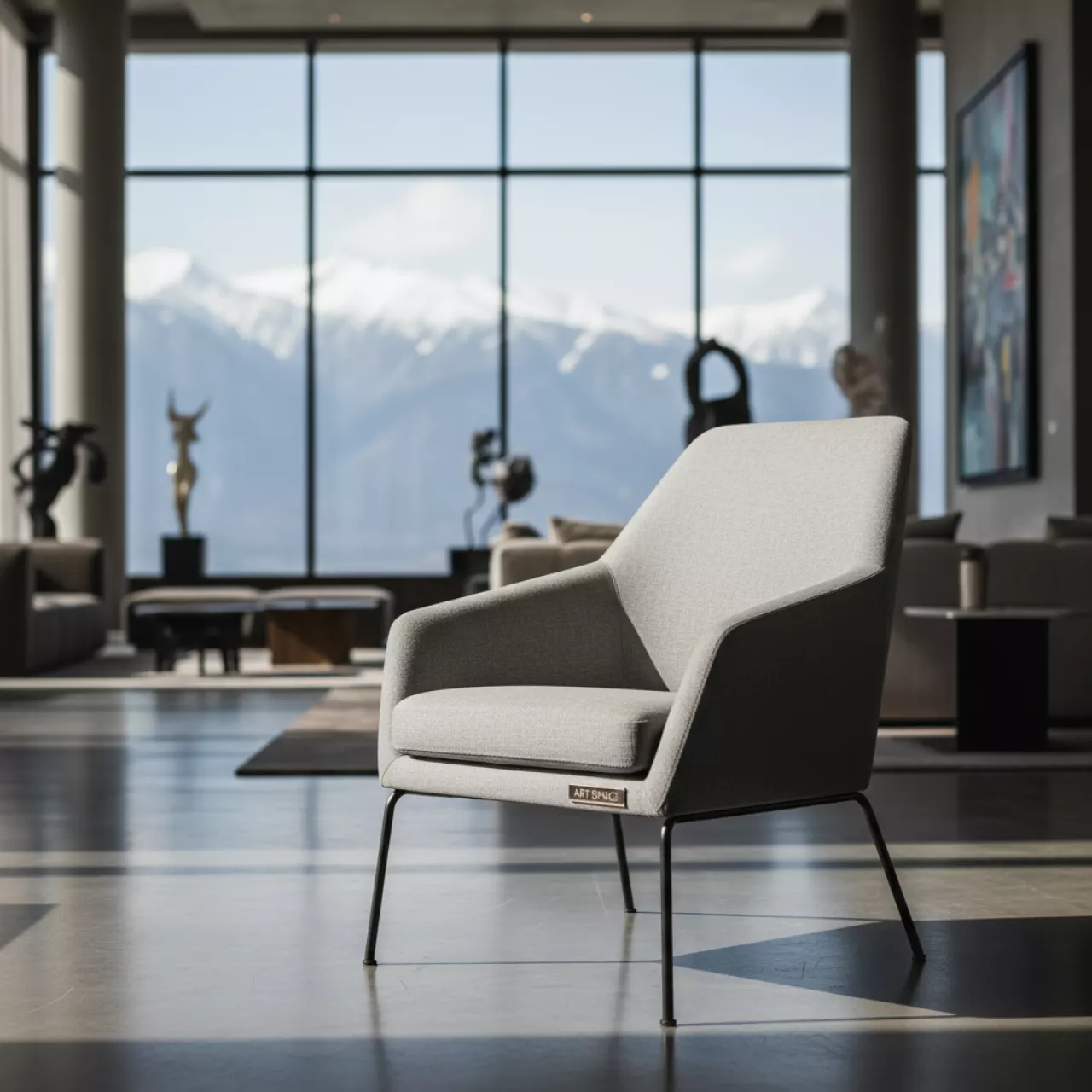 Аренда Кресло серое Praxis в Гранд Отель Поляна — ART SPACE