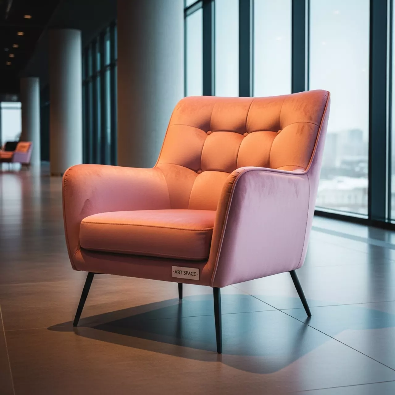 Аренда Кресло Шале велюр розовое в Panorama by Mercure — ART SPACE