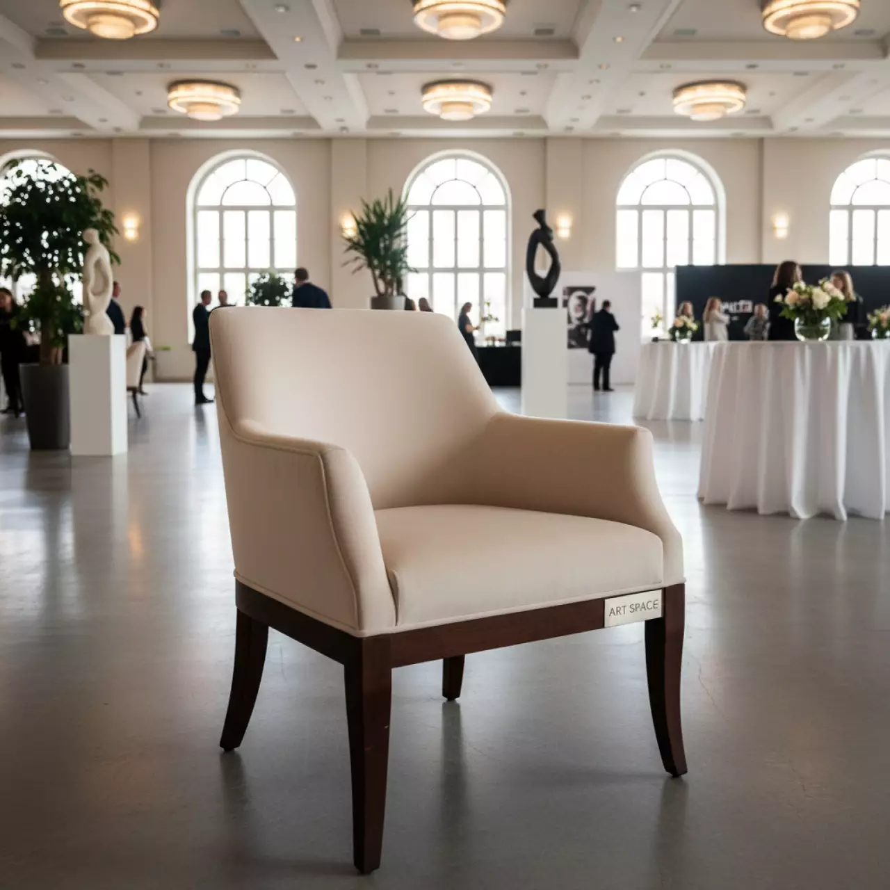 Аренда Кресло шампань Panda в отеле «Богатырь» — ART SPACE