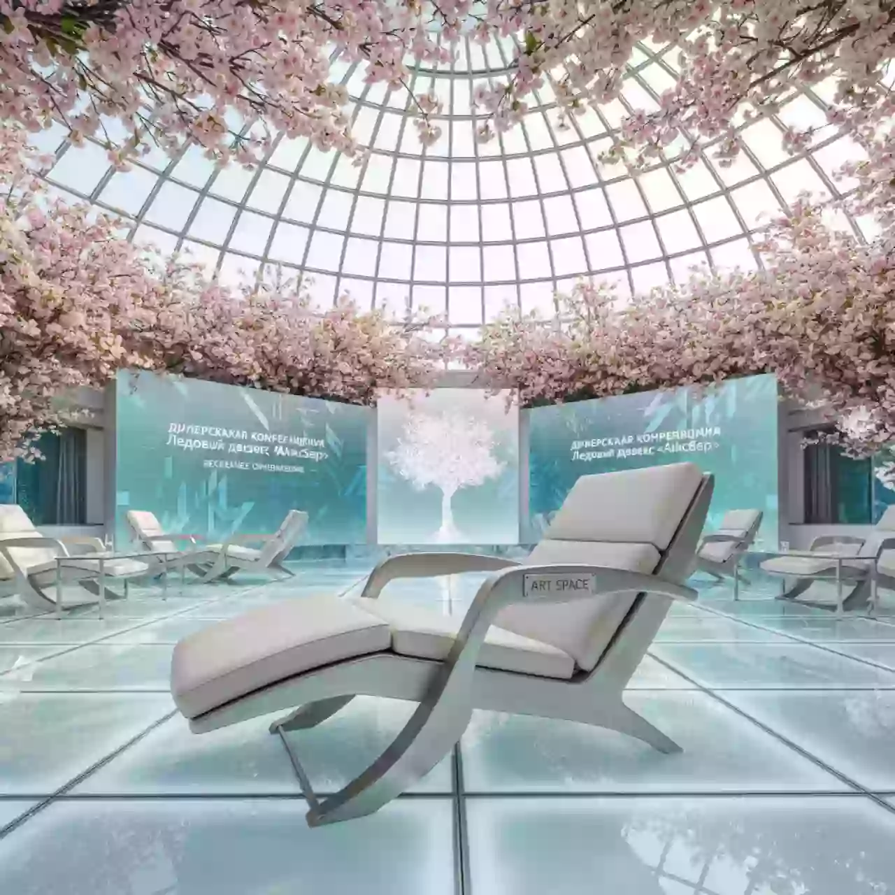 Аренда Кресло шезлонг металлическое складное Fiesta Soft в Ледовом дворце «Айсберг» — ART SPACE