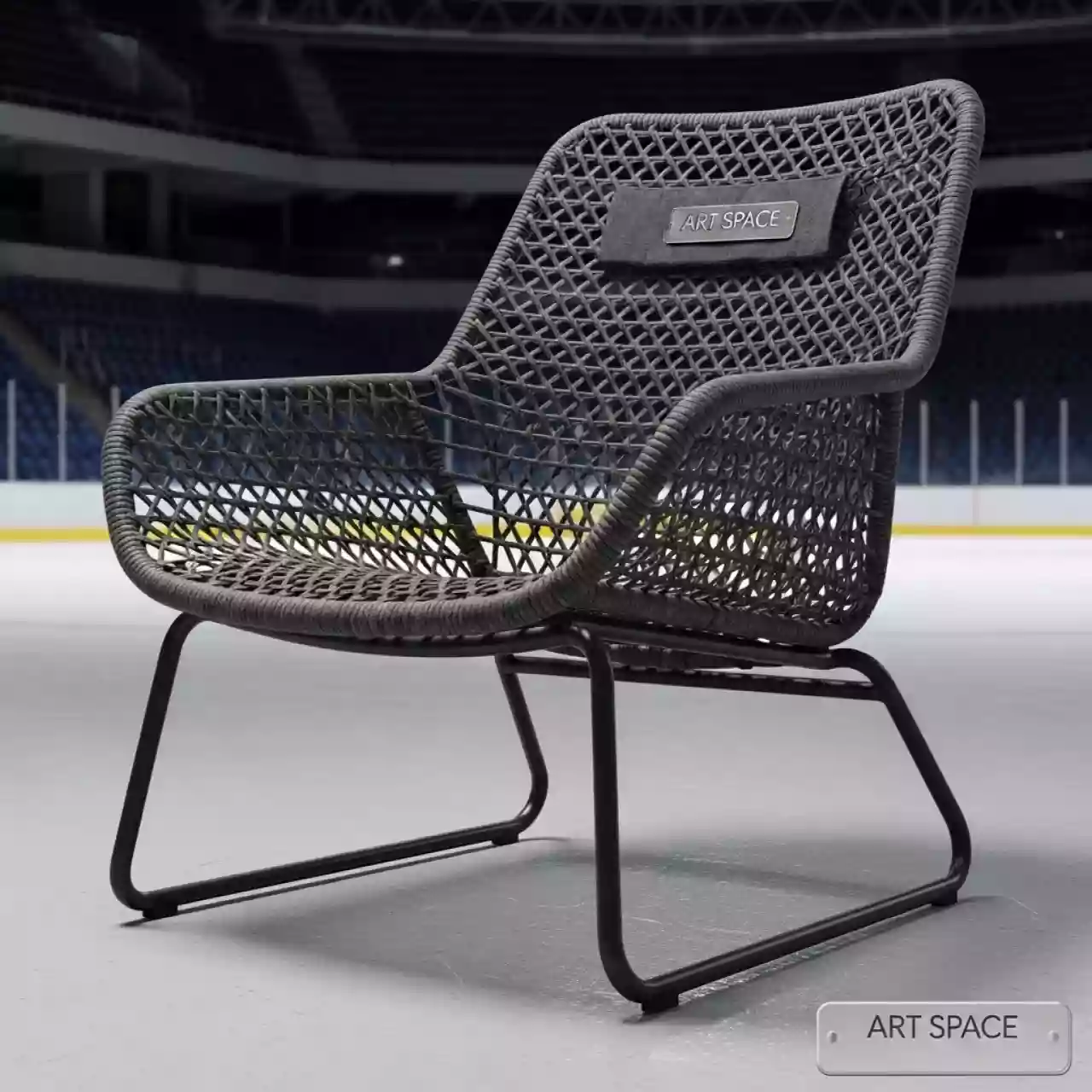 Аренда Кресло шезлонг плетеное искусственный ротанг DeckWOOD в ледовом дворце «Большой» — ART SPACE