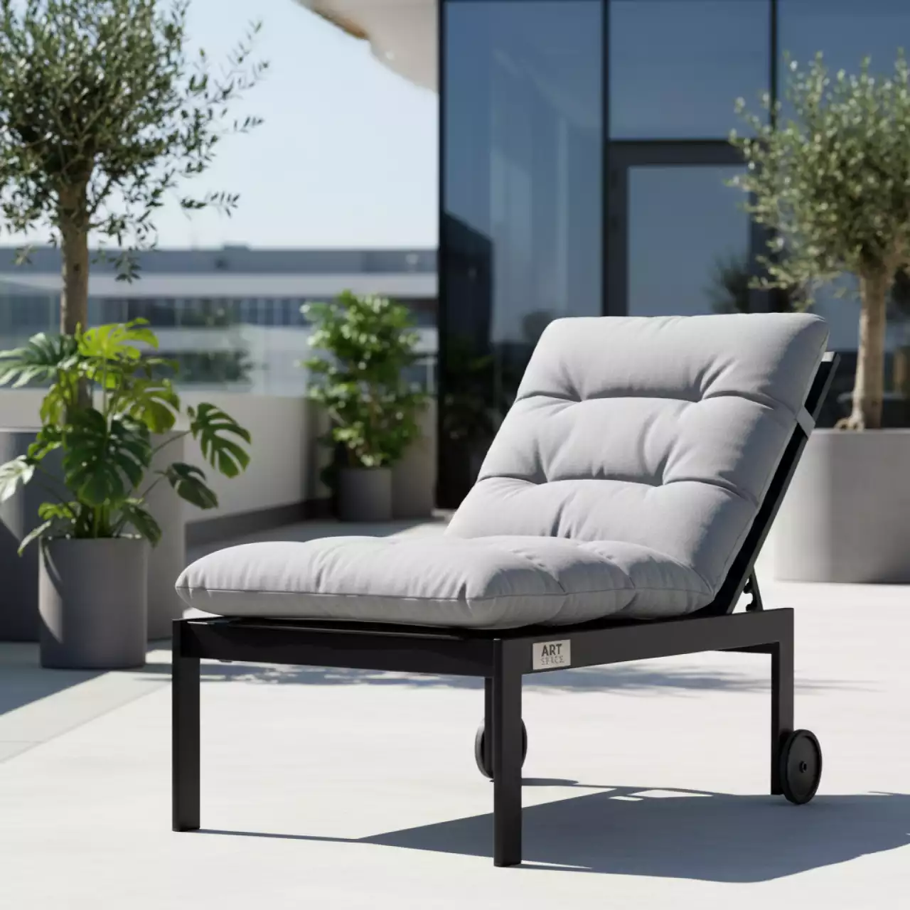 Аренда Кресло шезлонг складное Fiesta Soft XL металлическое в VK Stadium Sirius — ART SPACE