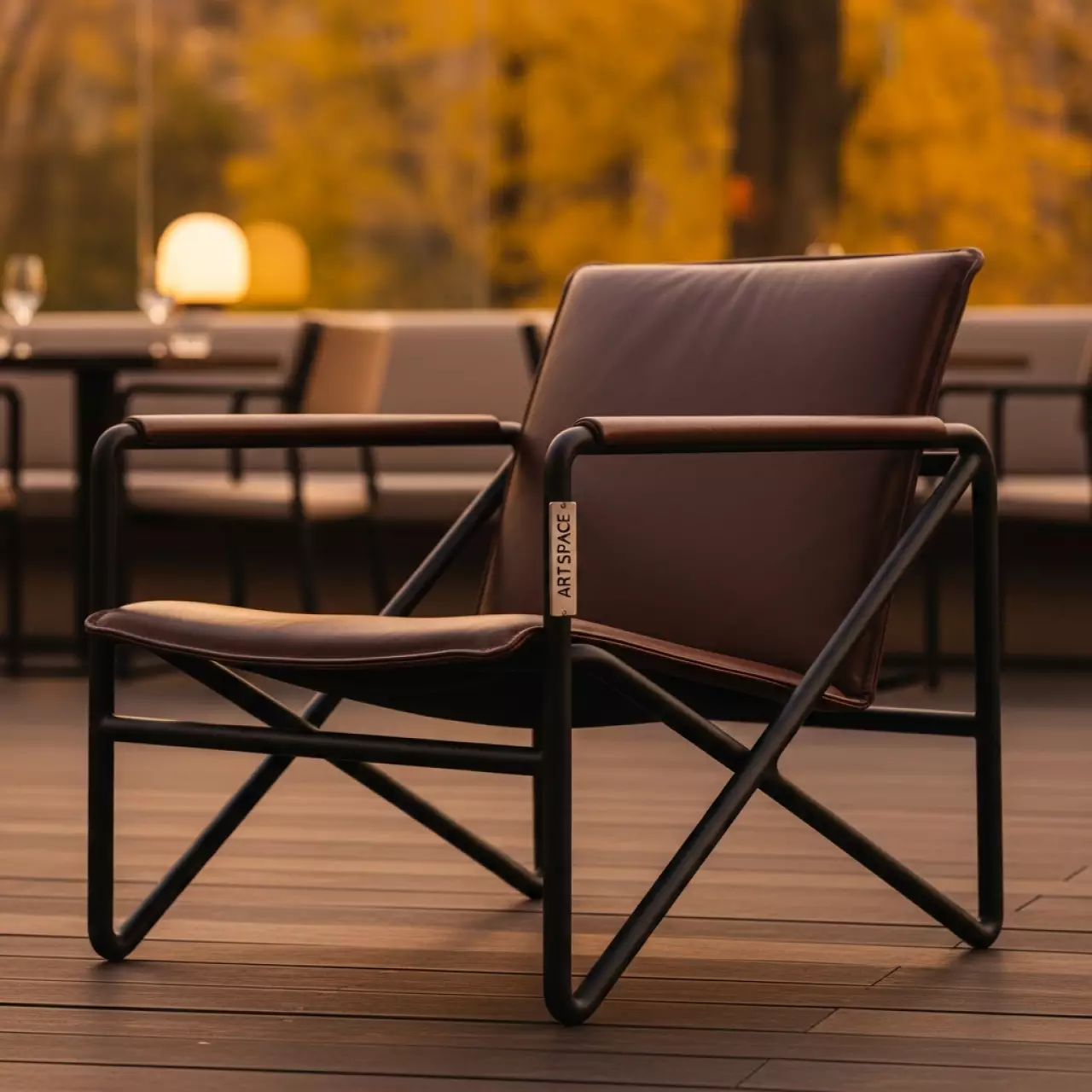 Аренда Кресло шезлонг складное металлическое Fiesta Soft Leather в ресторане «Brunello» — ART SPACE