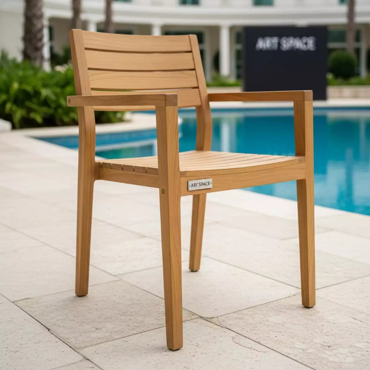 Аренда Кресло штабелируемое Lerum тик в санатории «Заполярье» — ART SPACE