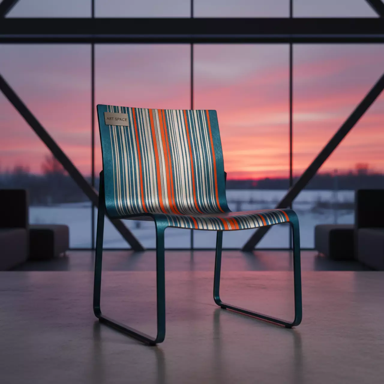 Аренда Кресло Si Si Barcode металлическое в Delta Sirius — ART SPACE