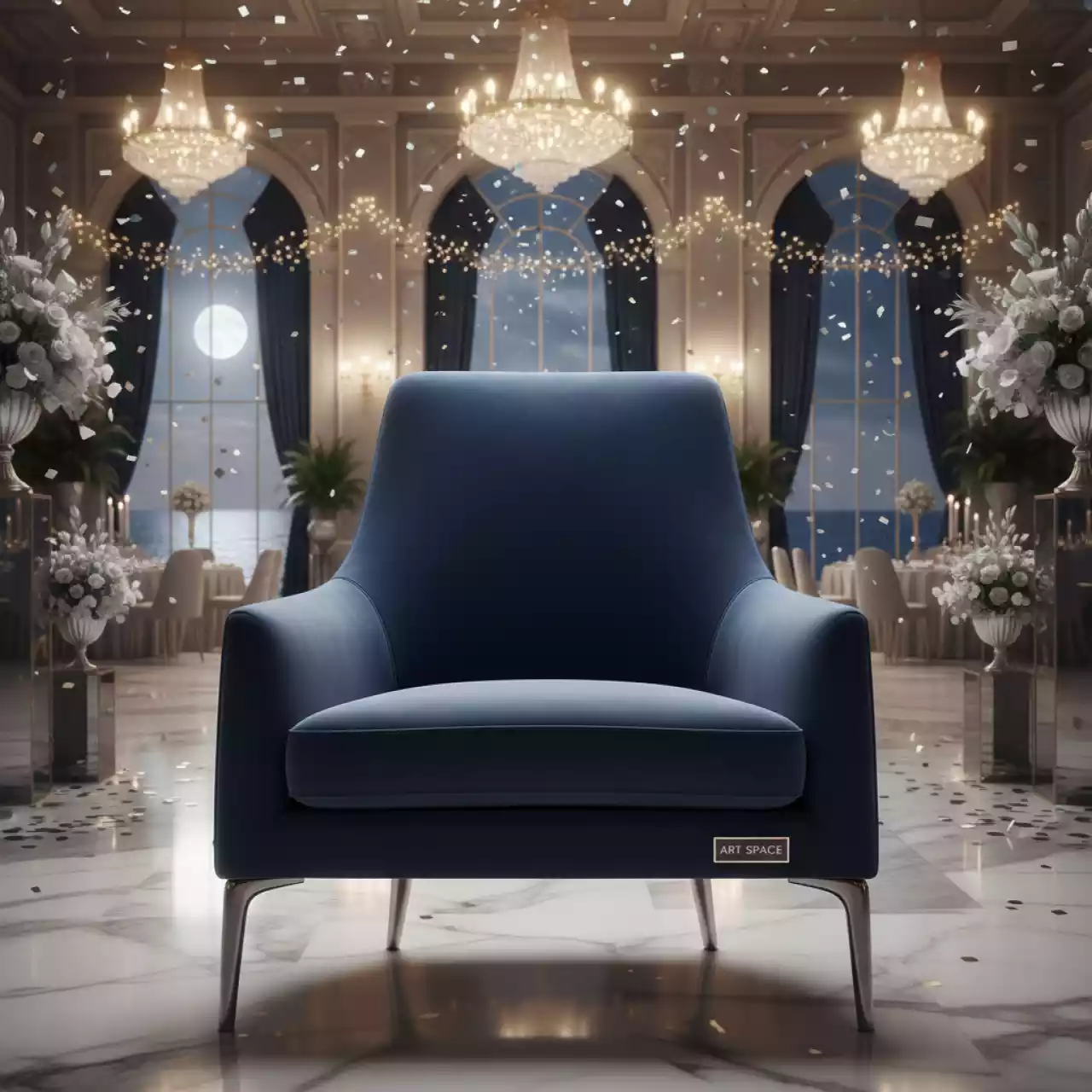 Аренда Кресло синее в санатории «Черноморье» — ART SPACE