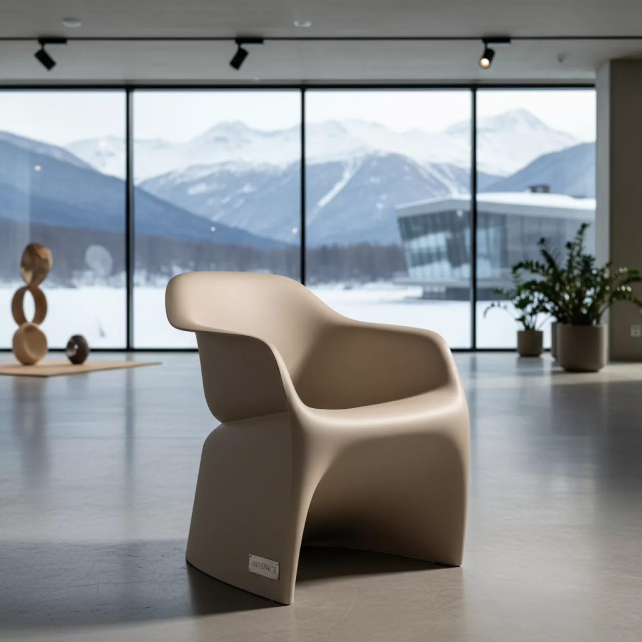 Аренда Кресло Sky бежевое пластиковое в Bridge Resort — ART SPACE