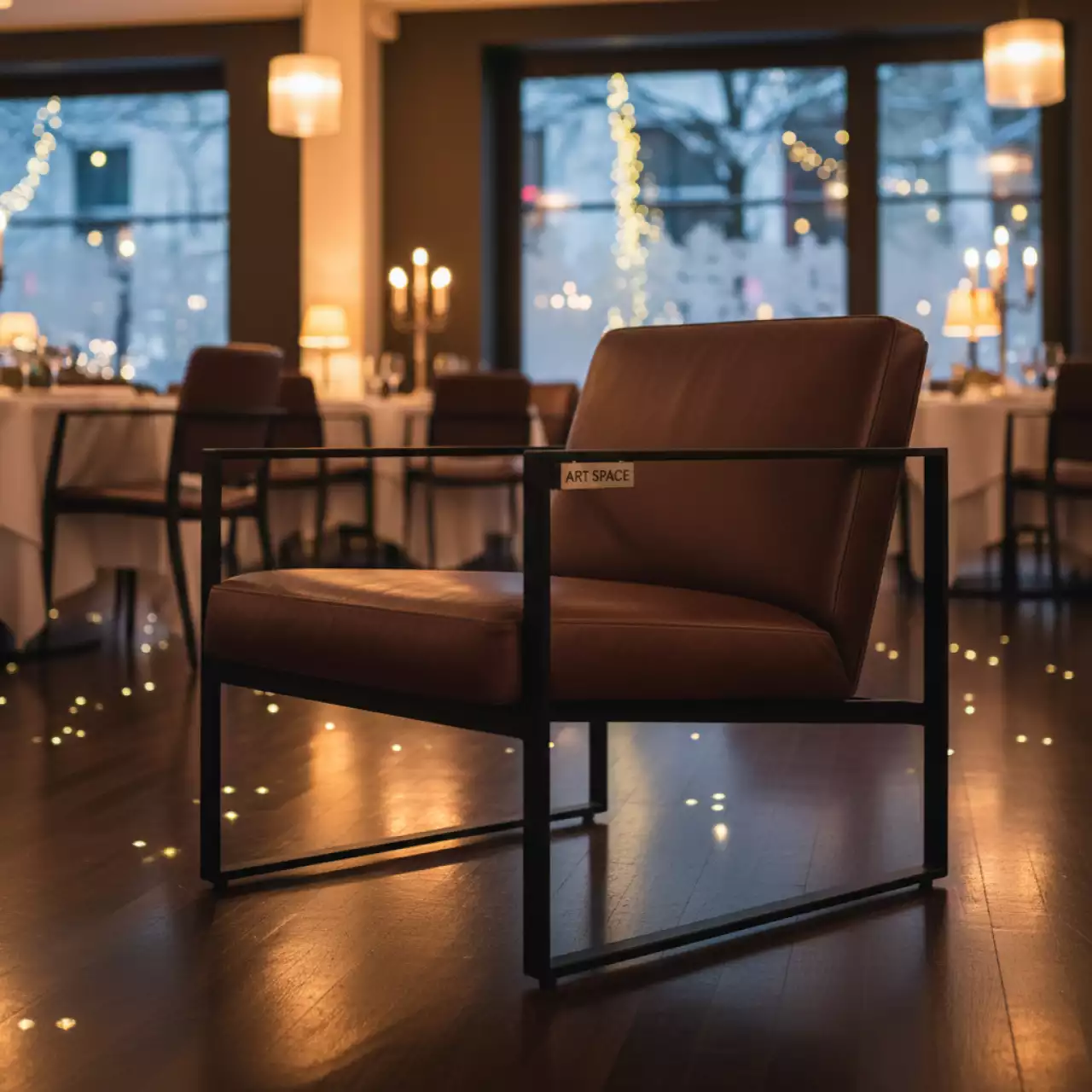 Аренда Кресло Soho коричневое в ресторане «Brunello» — ART SPACE
