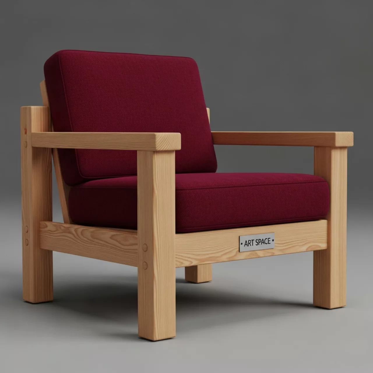 Аренда Кресло сосна вишня бордовое Амстер в санатории «Металлург» — ART SPACE