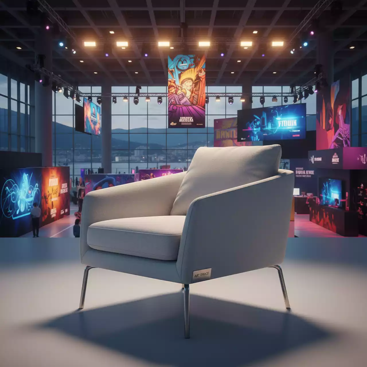 Аренда Кресло светло серое Milton в зале «Чайка» (Морпорт) — ART SPACE