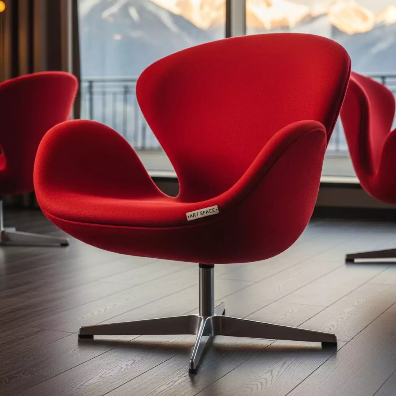 Аренда Кресло Swan Red красное в Golden Tulip Rosa Khutor — ART SPACE