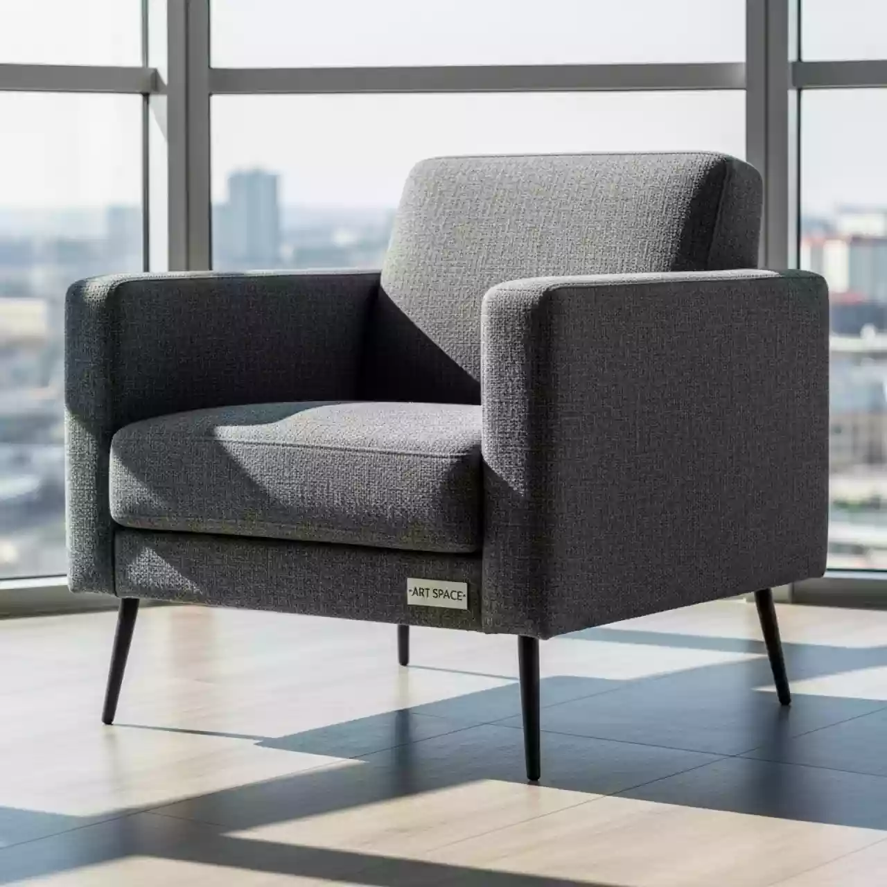 Аренда Кресло темно серое тканевое Virginia в Panorama by Mercure — ART SPACE
