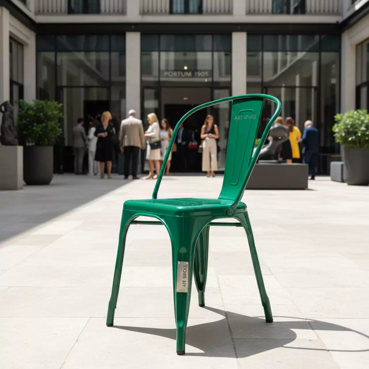 Аренда Кресло Tolix зеленый в Boutique Hotel PORTUM 1905 — ART SPACE