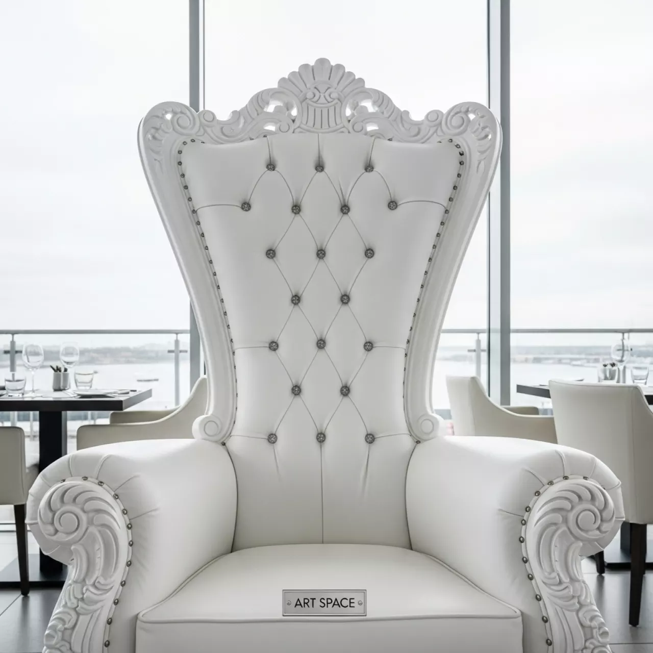 Аренда Кресло трон Throne White 3150WT в ресторане «Паруса» — ART SPACE