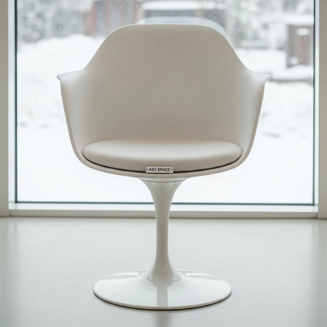 Аренда Кресло Tulip Conference белое в Green Flow Hotel — ART SPACE