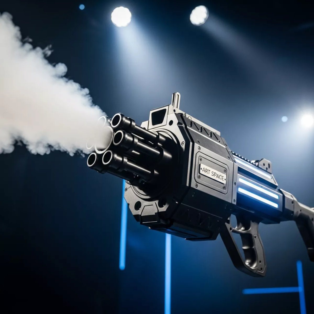 Аренда Крио ган М61 Symuliator CO2 Gatling Gun в Зимнем театре — ART SPACE