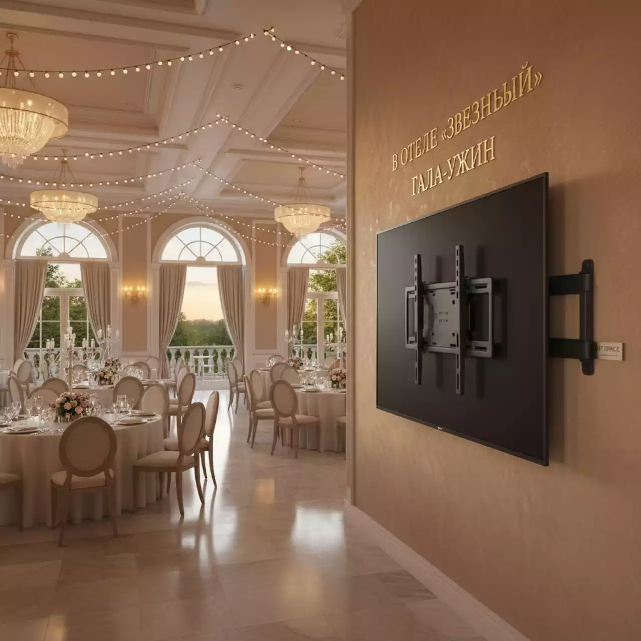 Аренда Кронштейн для ТВ Digis DSM P1096T в отеле «Звездный» — ART SPACE