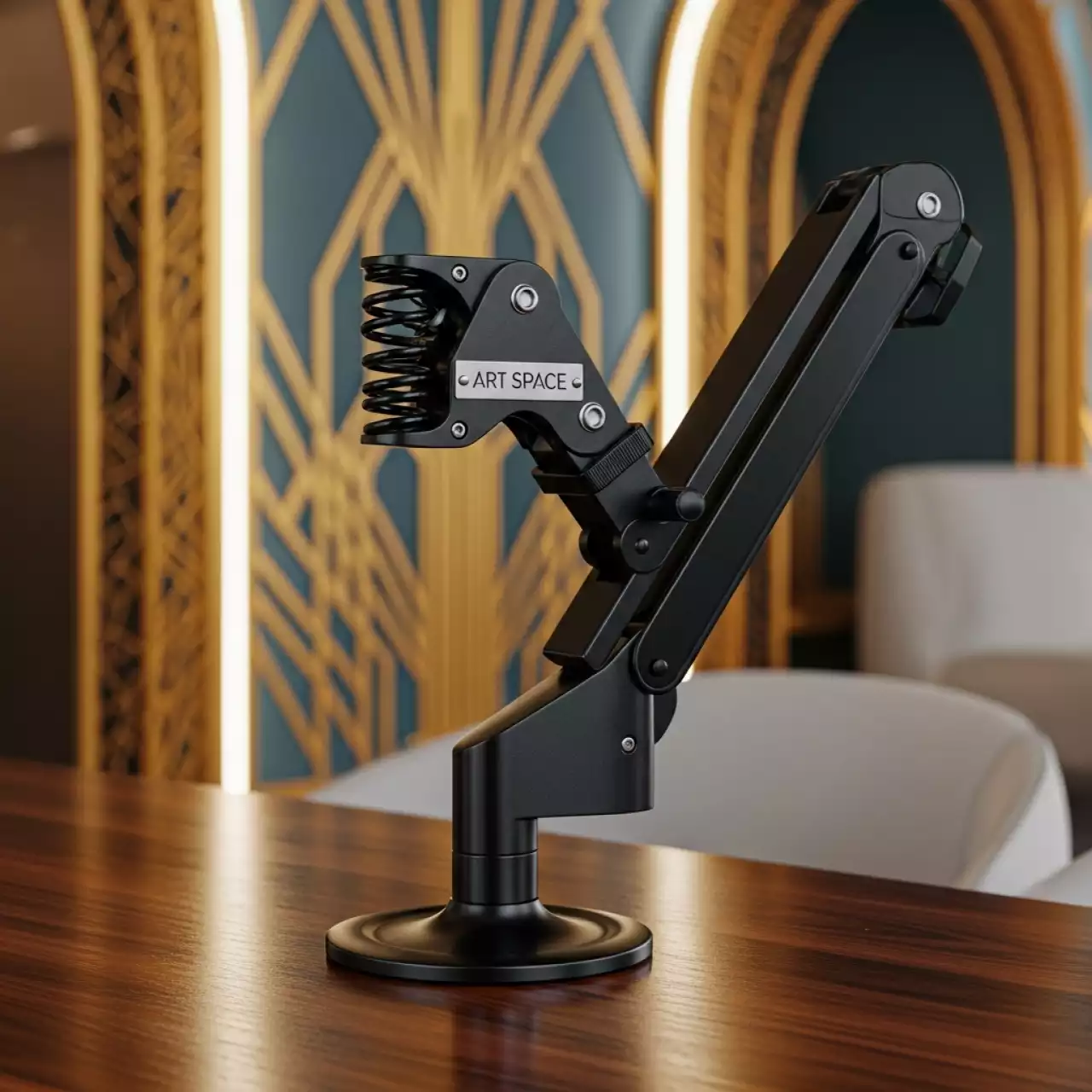 Аренда Кронштейн газлифт настольный Onkron G100 черный в ледовом дворце «Роза Хутор» — ART SPACE