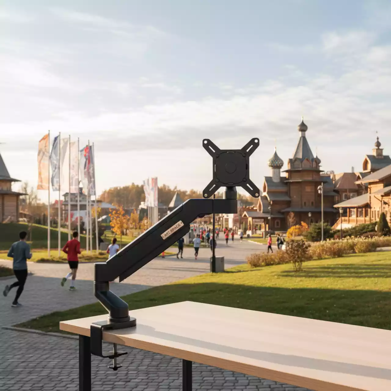 Аренда Кронштейн газлифт настольный Onkron G80 черный в этно-парке «Моя Россия» — ART SPACE