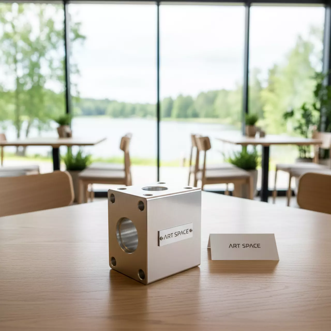 Аренда Кронштейны для крепления одного серводвигателя TETRIX в ресторане «Voda» — ART SPACE