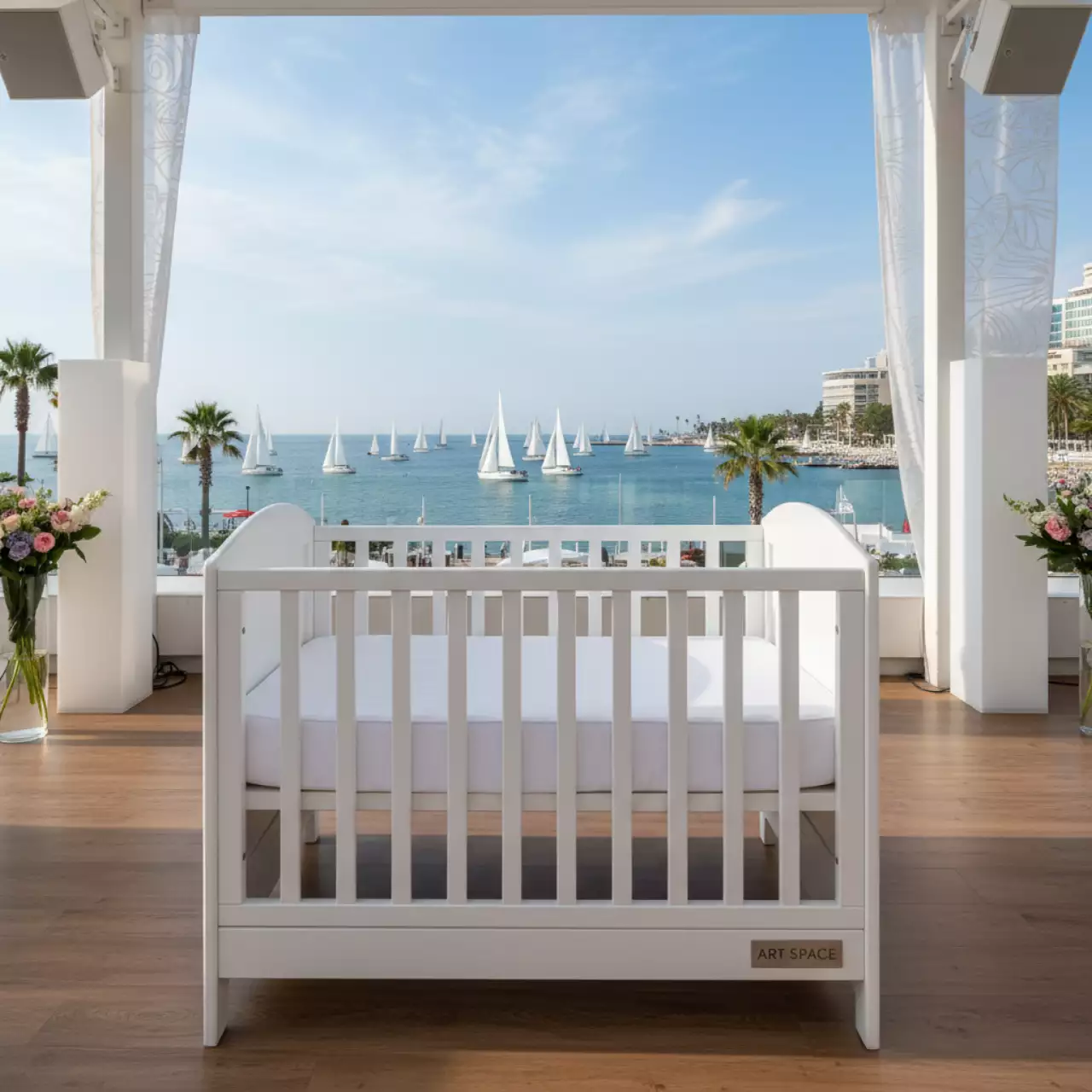 Аренда Кроватка детская СКАЗКА белая Сочи — ART SPACE