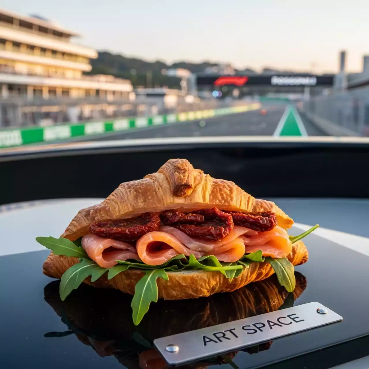 Аренда Круассан мини с сёмгой руколой и вялеными томатами на VIP-яхте (Имеретинский порт) — ART SPACE