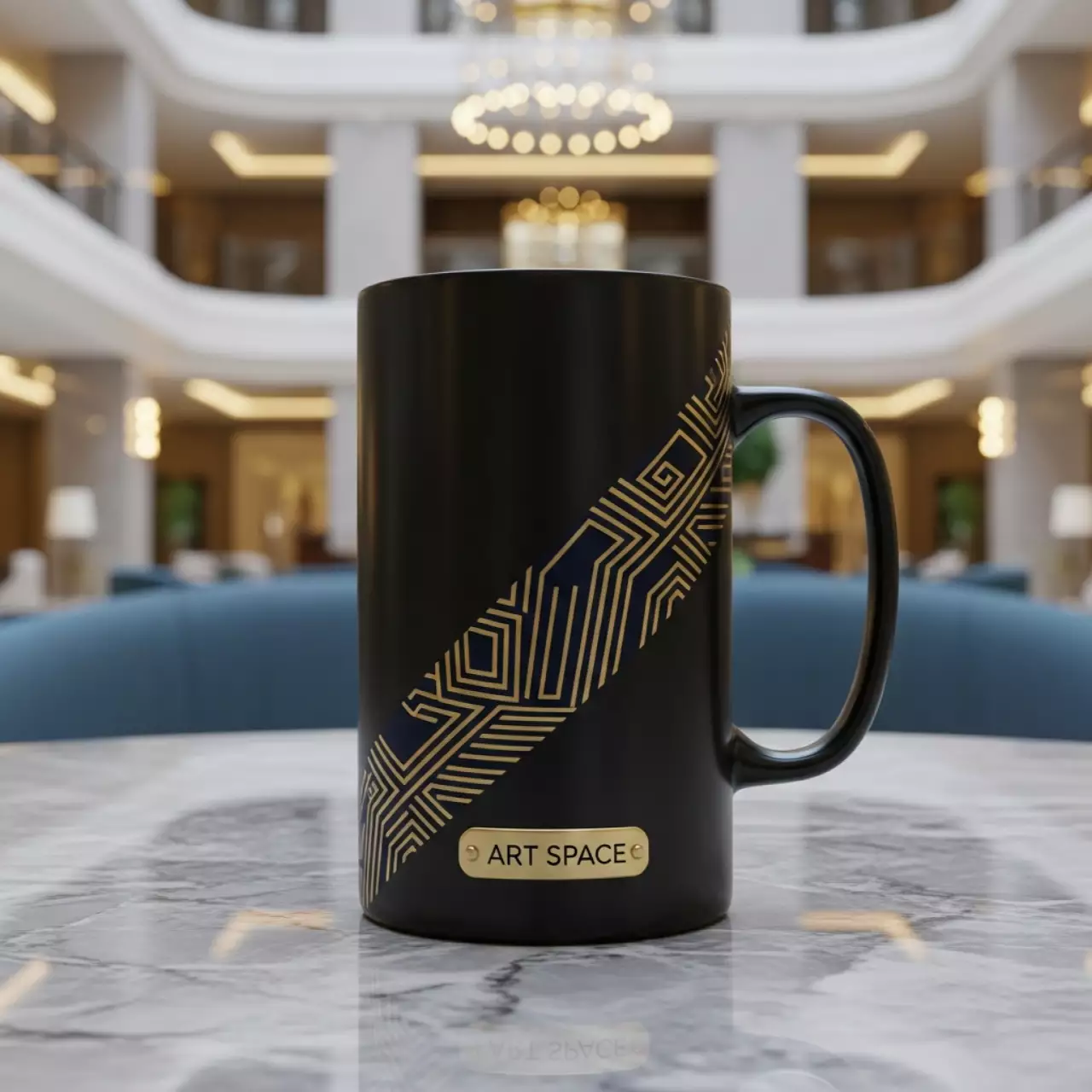 Аренда Кружка для сублимации черная хамелеон прямая в отеле Radisson Lazurnaya — ART SPACE