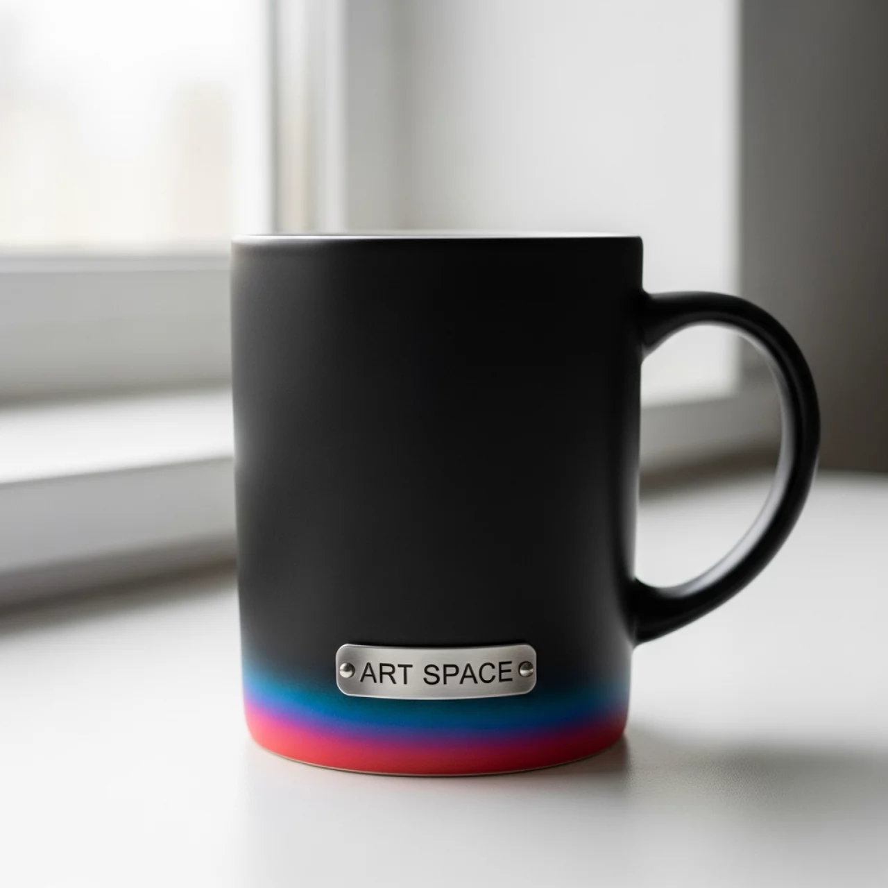 Аренда Кружка для сублимации хамелеон черная матовая прямая в санатории «Русь» — ART SPACE