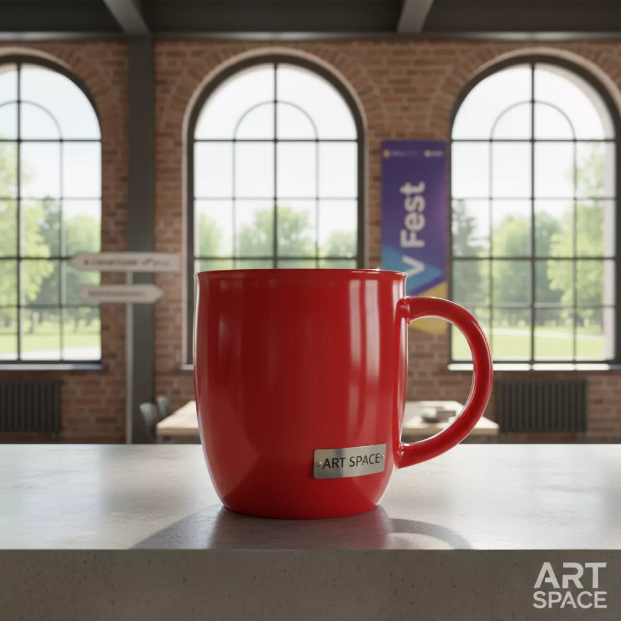 Аренда Кружка для сублимации хамелеон прямая красная в санатории «Русь» — ART SPACE