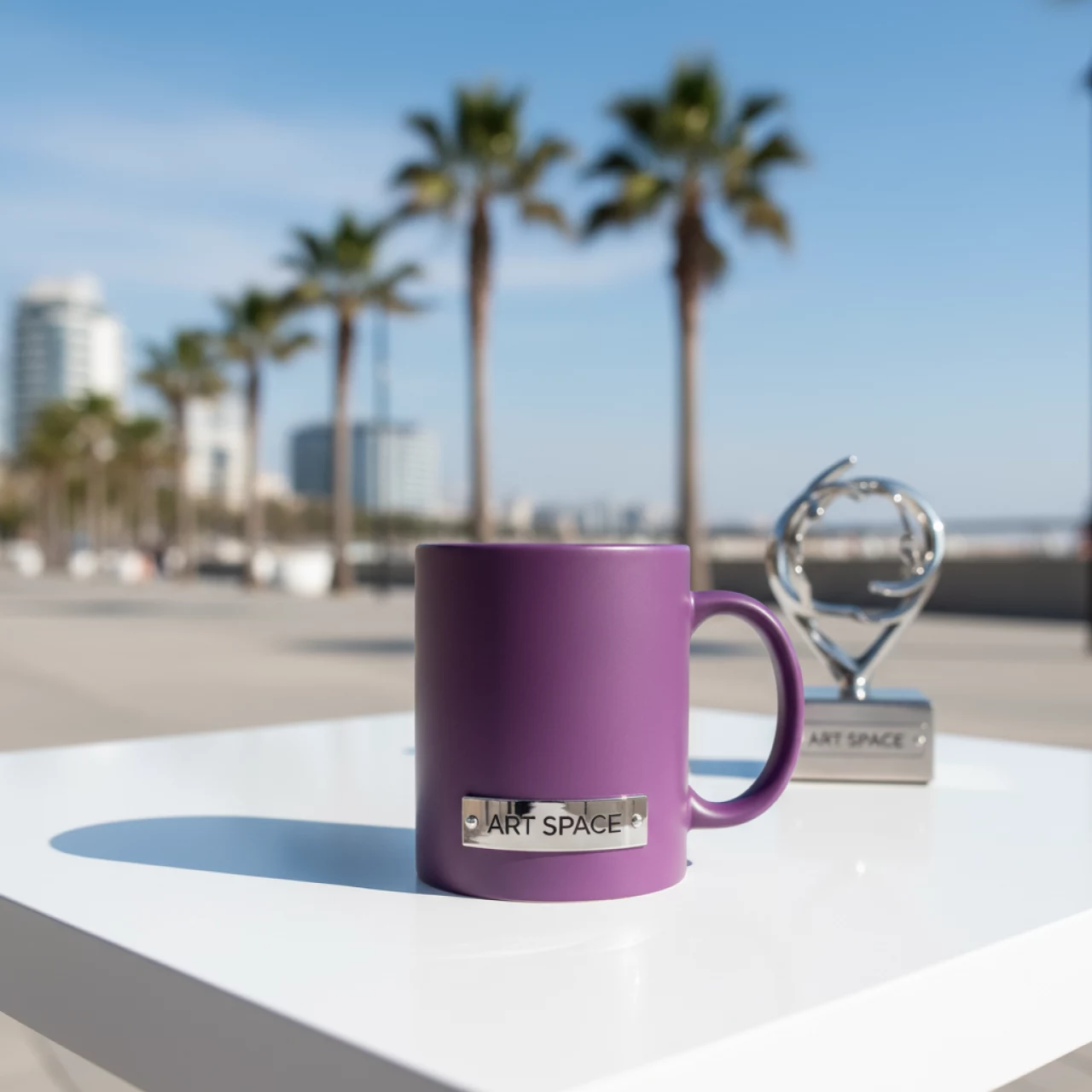 Аренда Кружка для сублимации прямая хамелеон пурпурная матовая на Имеретинской набережной — ART SPACE
