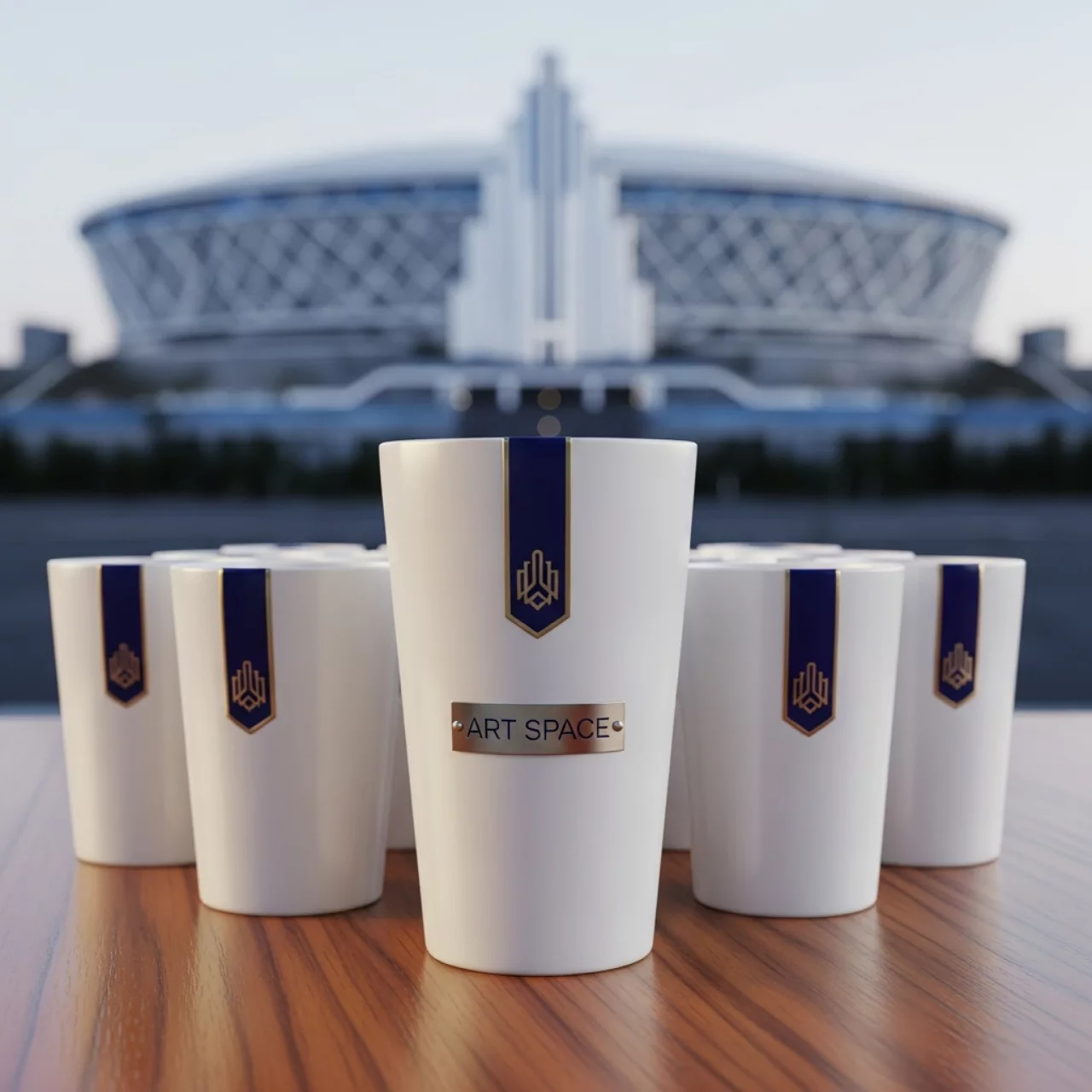 Аренда Кружка конусная белая 480 мл в VK Stadium Sirius — ART SPACE