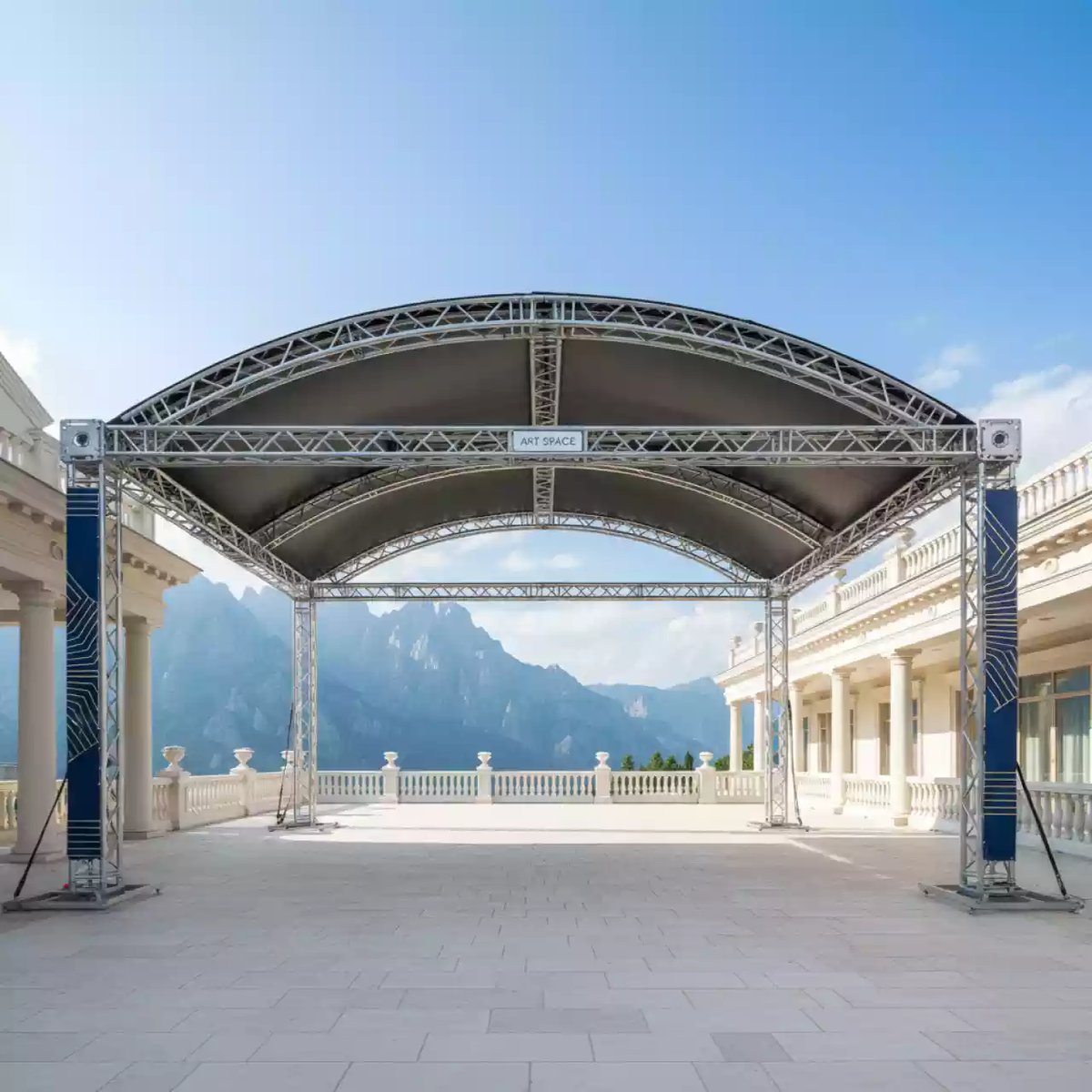 Аренда Крыша арочная граунда Prolyte 10х8 м в ресторане «Высота 5642» — ART SPACE