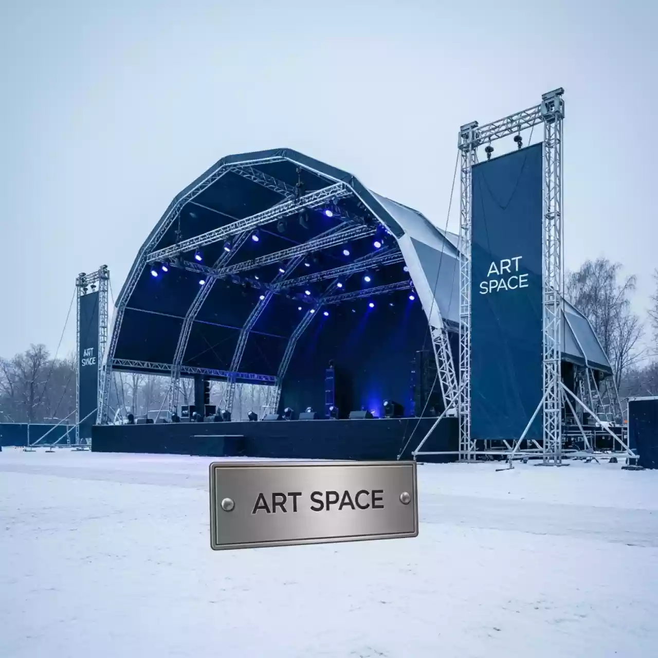 Аренда Крыша арочная граунда Prolyte 20х16 м в парке «Ривьера» — ART SPACE