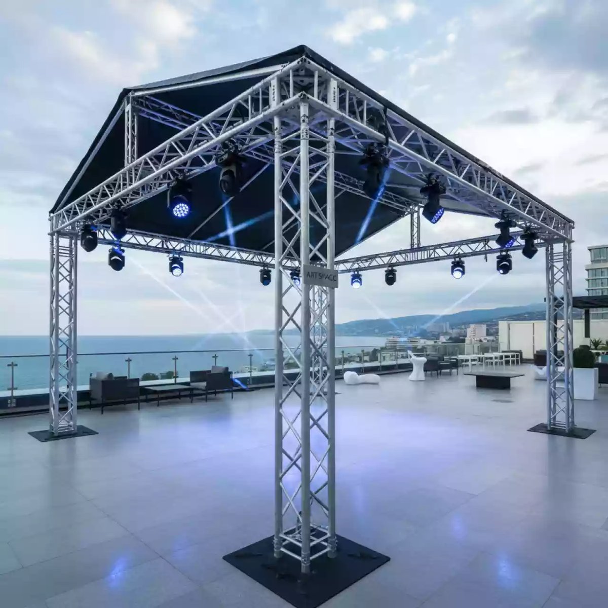 Аренда Крыша двускатная граунда Prolyte 10х6 м в Pullman Sochi Centre — ART SPACE