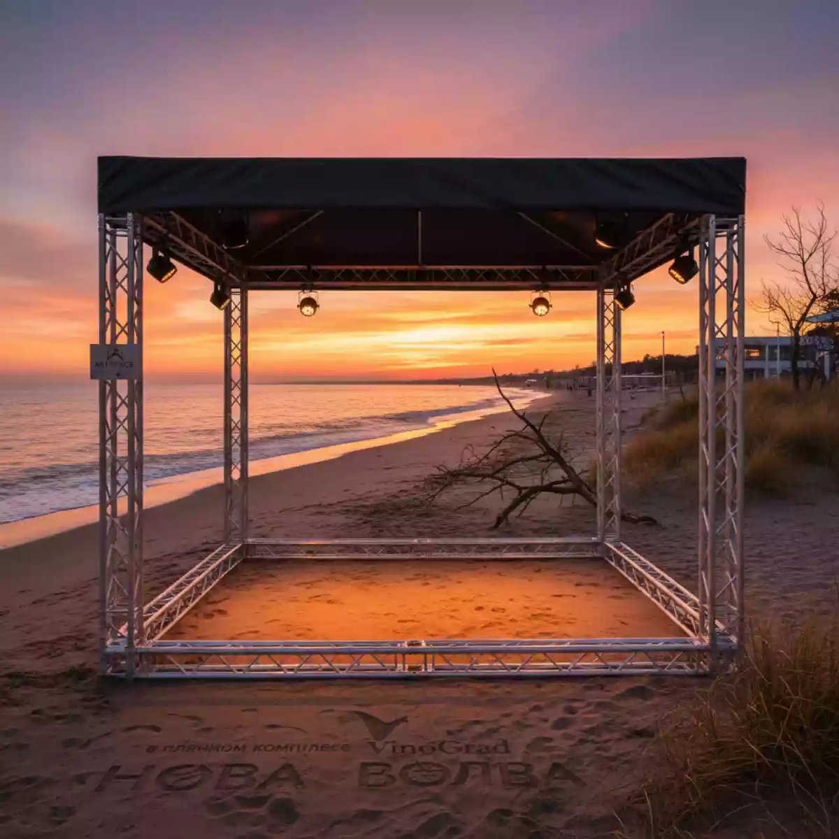 Аренда Крыша временная граунд 3х2 м в пляжном комплексе VinoGrad — ART SPACE