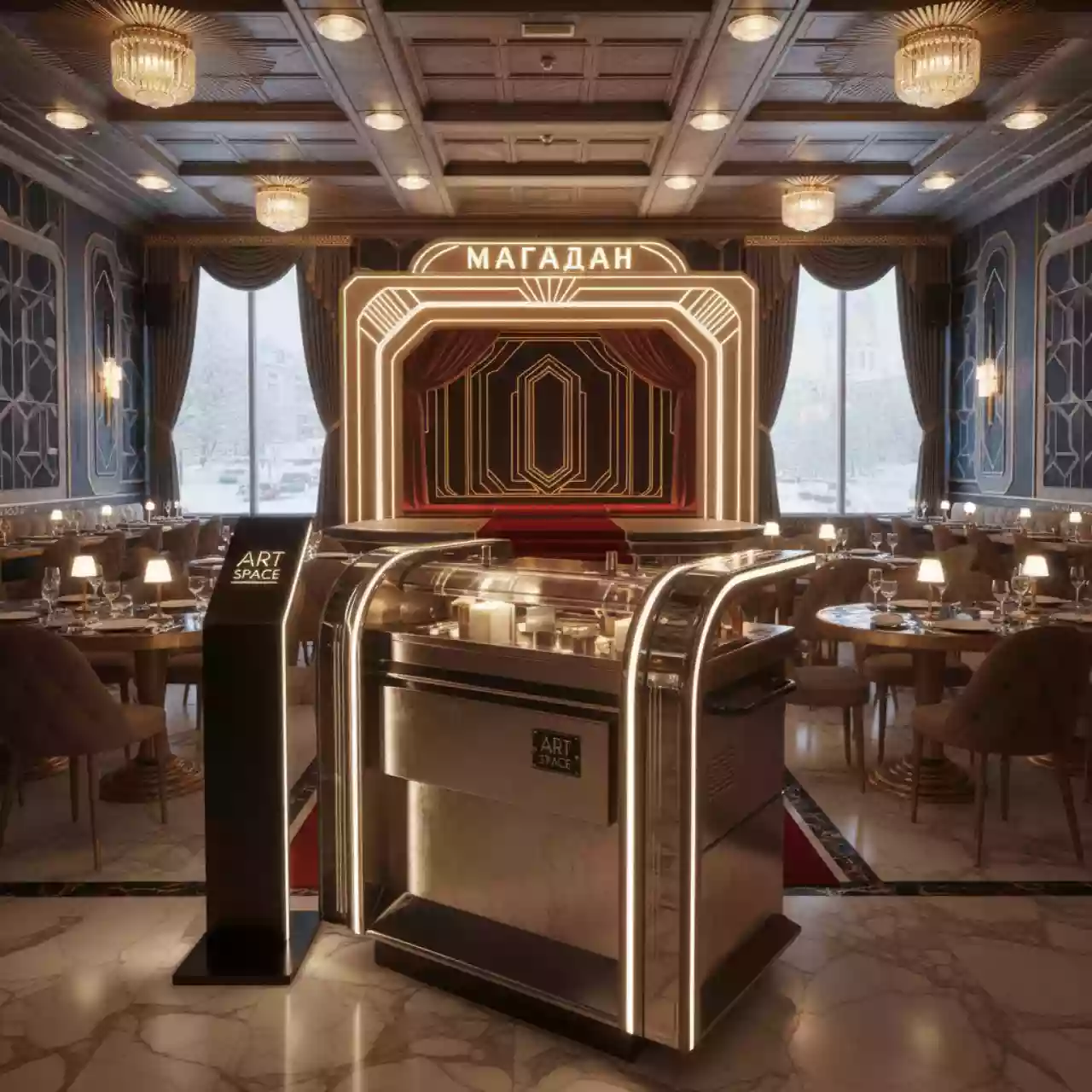 Аренда Крышкоделательный аппарат Vektor SKJ 950С в ресторане «Магадан» — ART SPACE