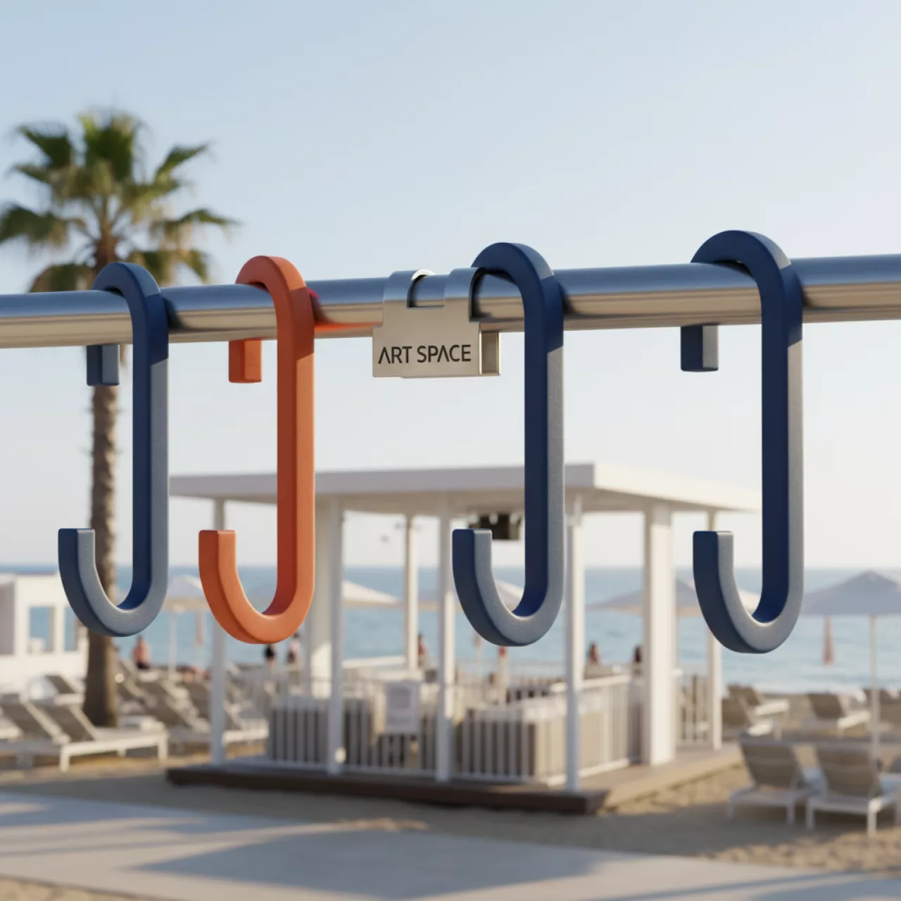 Аренда Крючки для рейлинга в пляжном комплексе VinoGrad — ART SPACE
