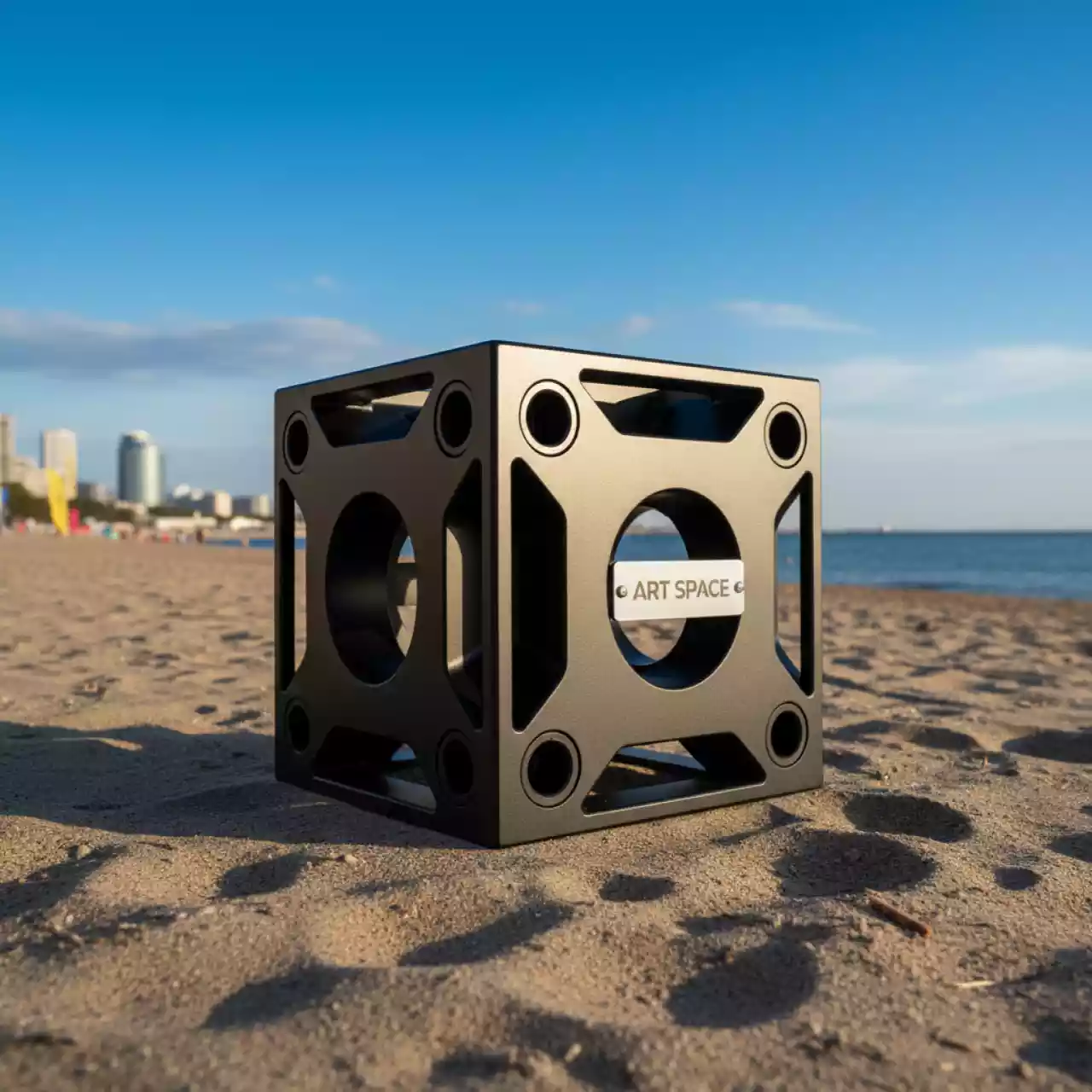 Аренда Куб для ферм черный 290x290x290 на пляже «Мандарин» — ART SPACE
