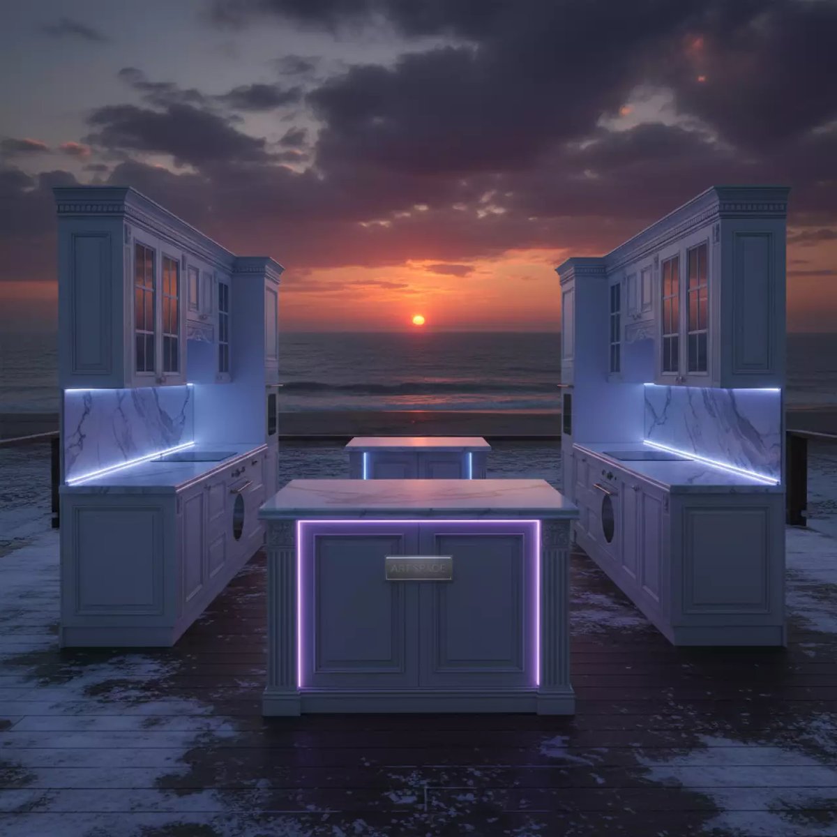 Аренда Кухня в классическом стиле на пляжных клубах Хосты — ART SPACE