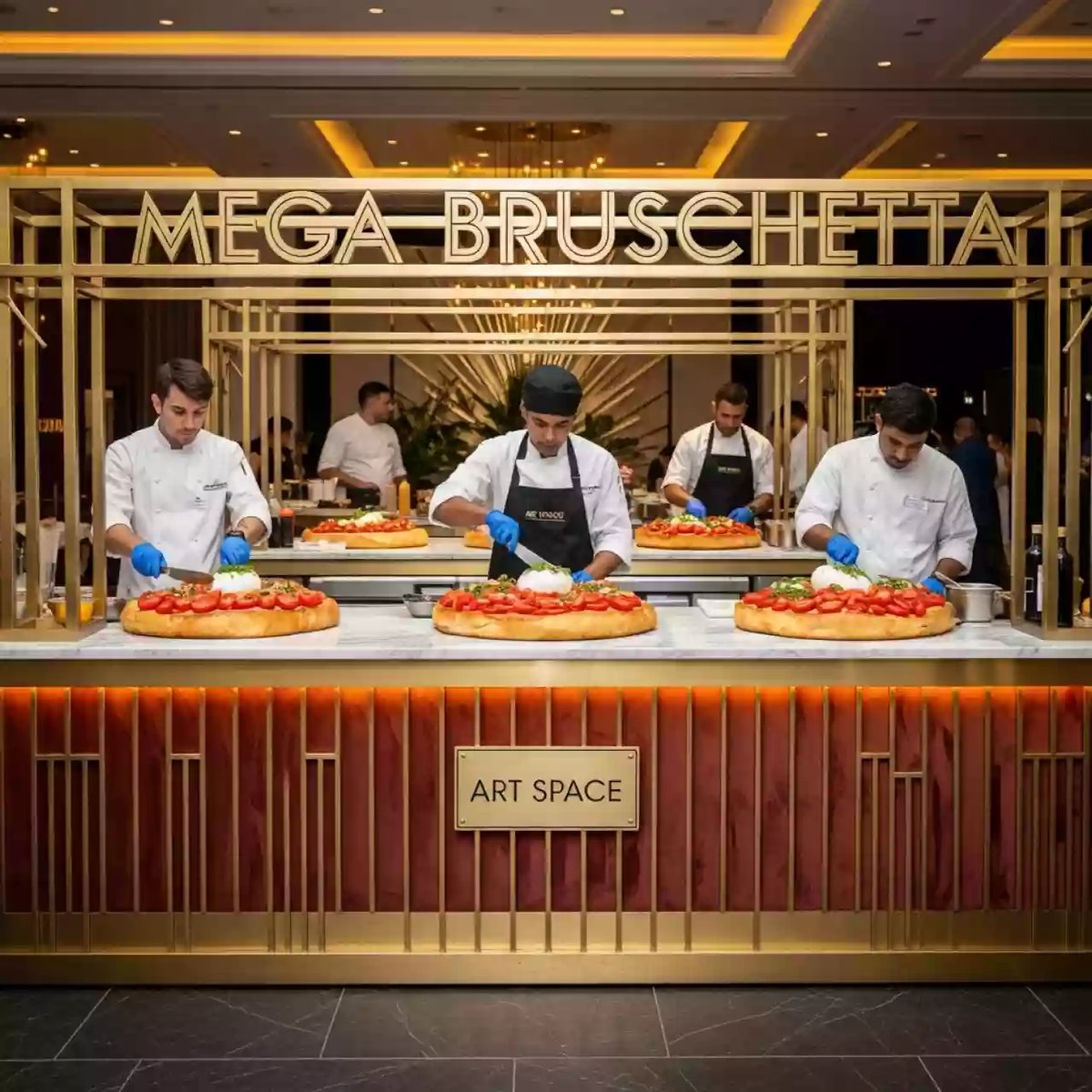 Аренда Кулинарная станция "Мега брускетта" в Radisson Collection Paradise — ART SPACE