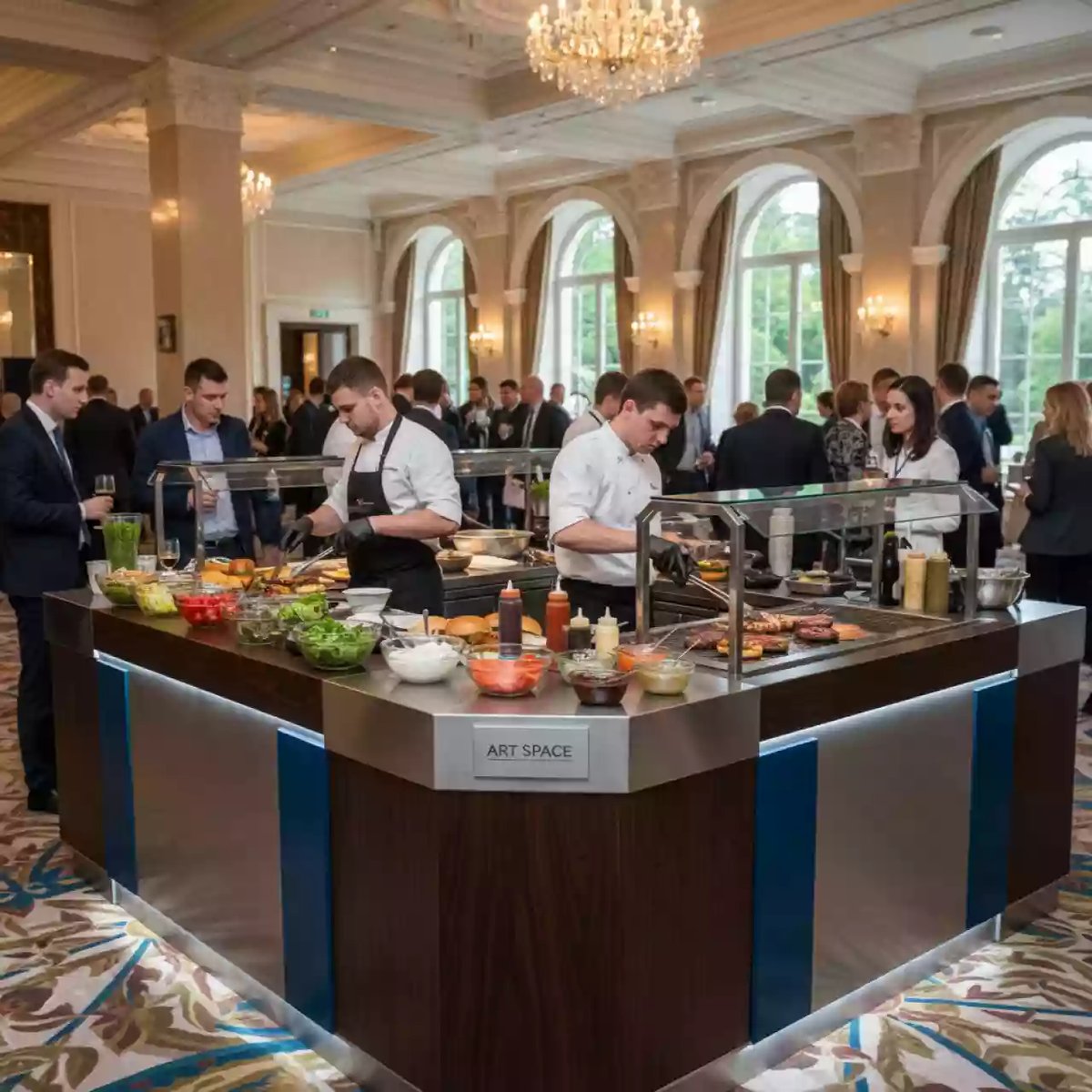 Аренда Кулинарная станция "Мега бургер" в отеле «Богатырь» — ART SPACE