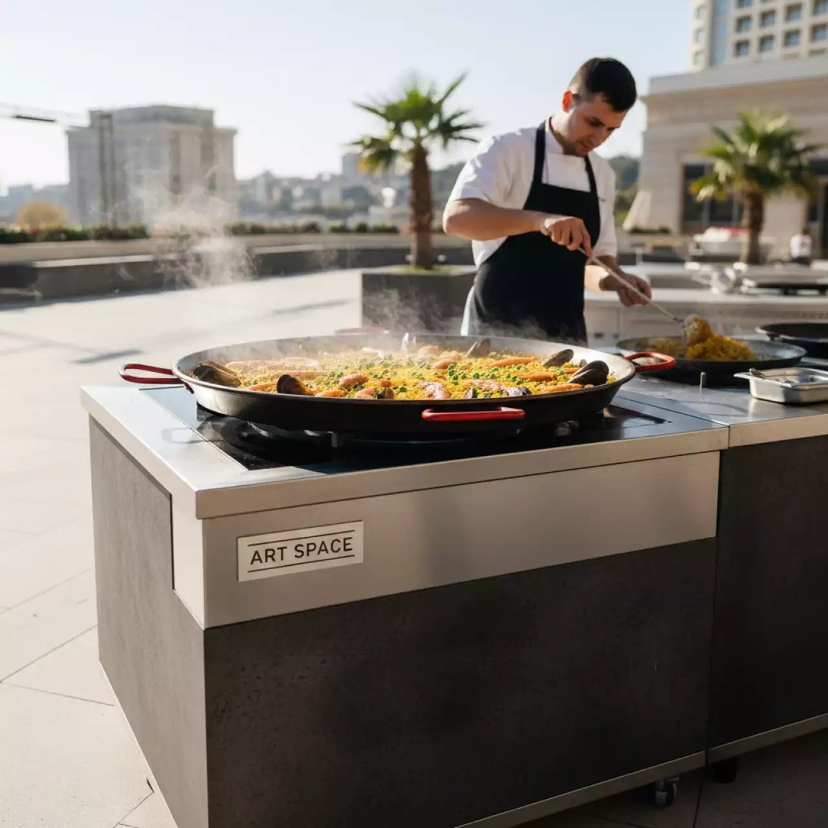 Аренда Кулинарная станция паэлья в Grand Karat Sochi — ART SPACE