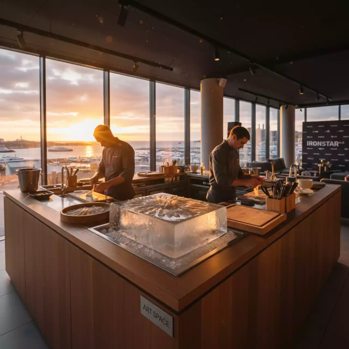 Аренда Кулинарная станция строганина в зале «Чайка» (Морпорт) — ART SPACE