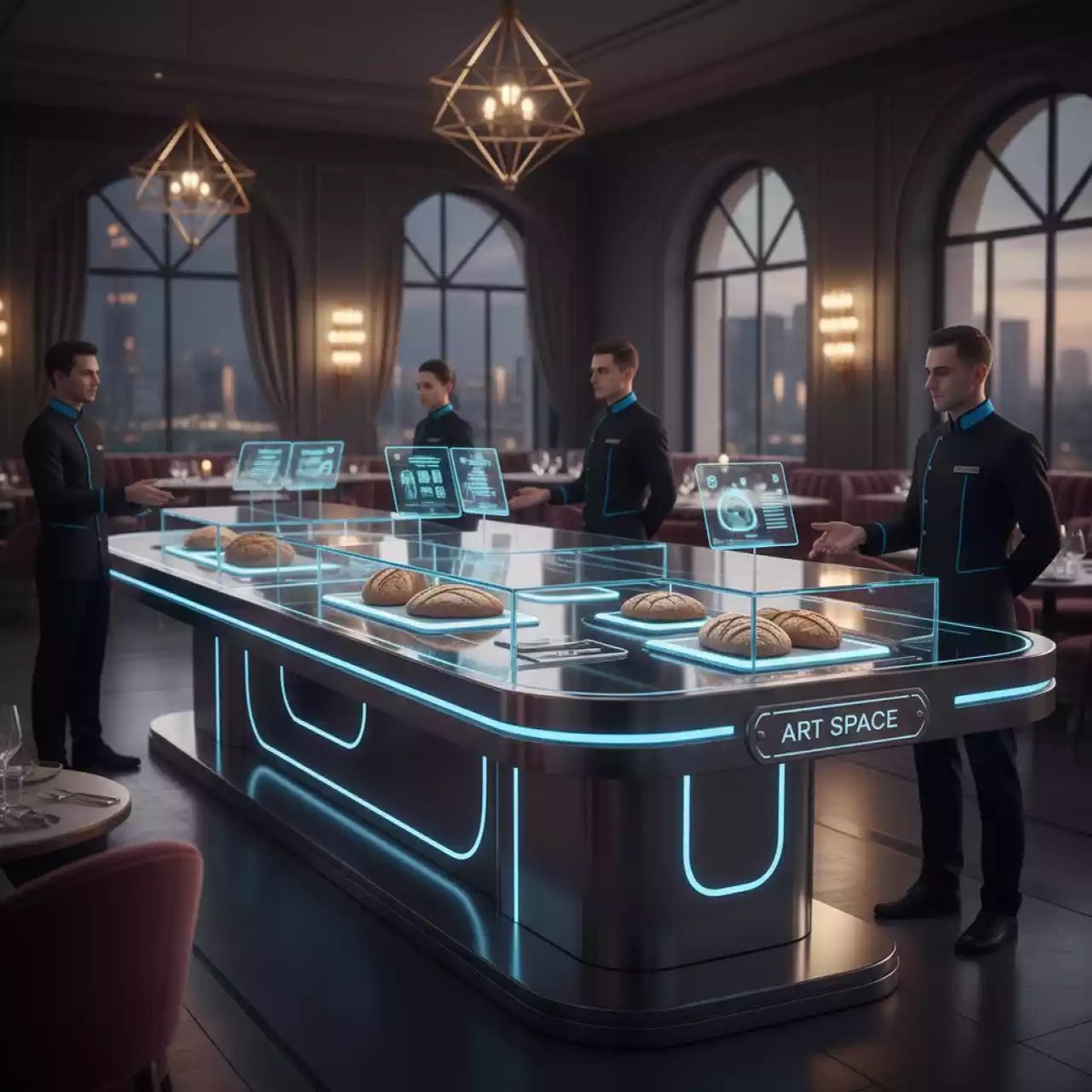 Аренда Кулинарное казино хлебное в ресторане «Brunello» — ART SPACE